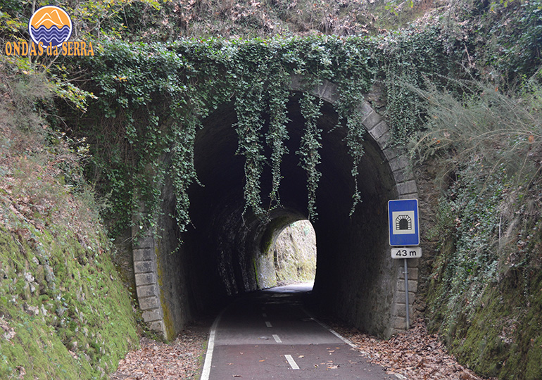 Ecopista do Vale do Vouga, túnel no percurso com 43 metros de cumprimento